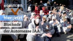 Blockade der Automesse IAA für Verkehrwende und Klimaschutz