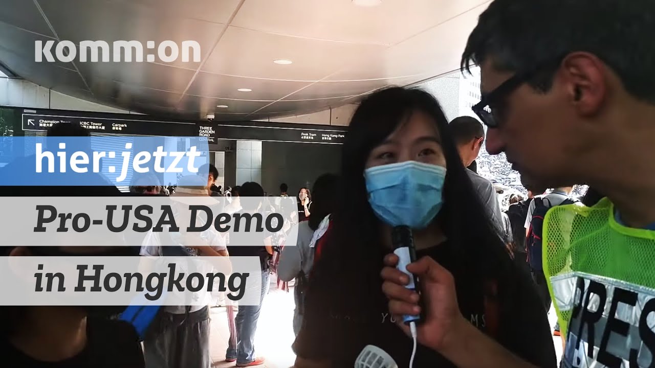 Der Feind meines Feindes: Pro-USA Demonstration in Hongkong