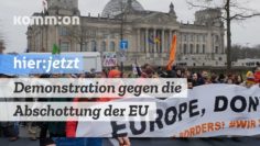 Europa tötet – wir haben Platz. Demonstration gegen die Abschottung der EU