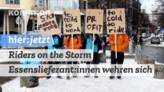 Riders on the Storm – Essenslieferant:innen wehren sich (DE/ENG)
